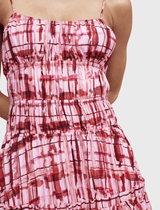 Acler Hansen Strappy Midi Dress in Tulip Check Print- Shop at orderofstyle.com