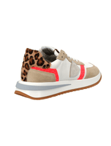 Philippe Model Tropez Low Sneaker 2.1 in Glitter Pop Blanc Coral