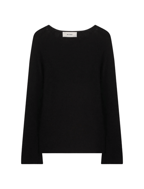 Order Of Style Stocks the Róhe Layering Open Knitted Top in Black