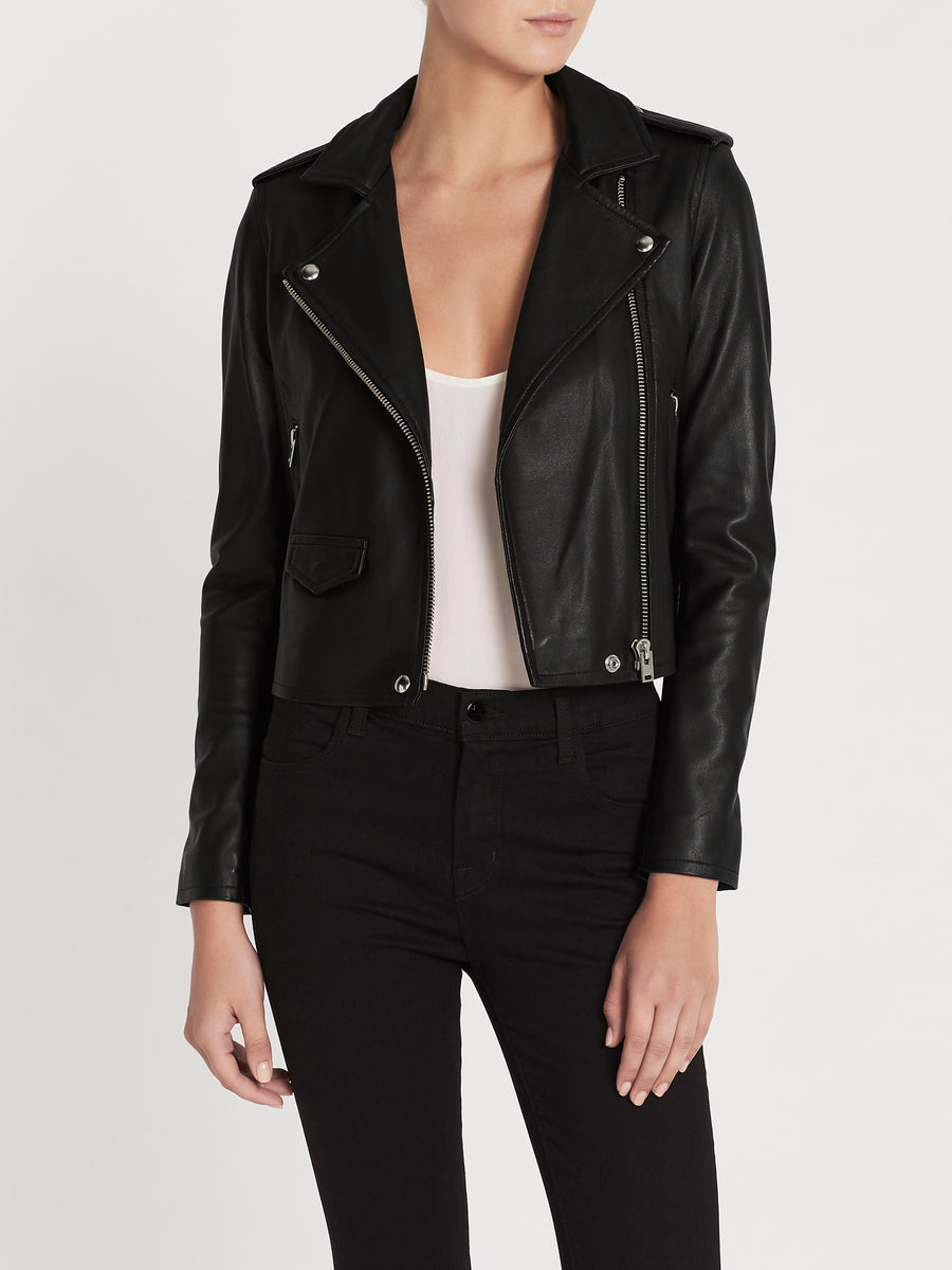 IRO Ashville Leather Biker Jacket in Black Order Of Style