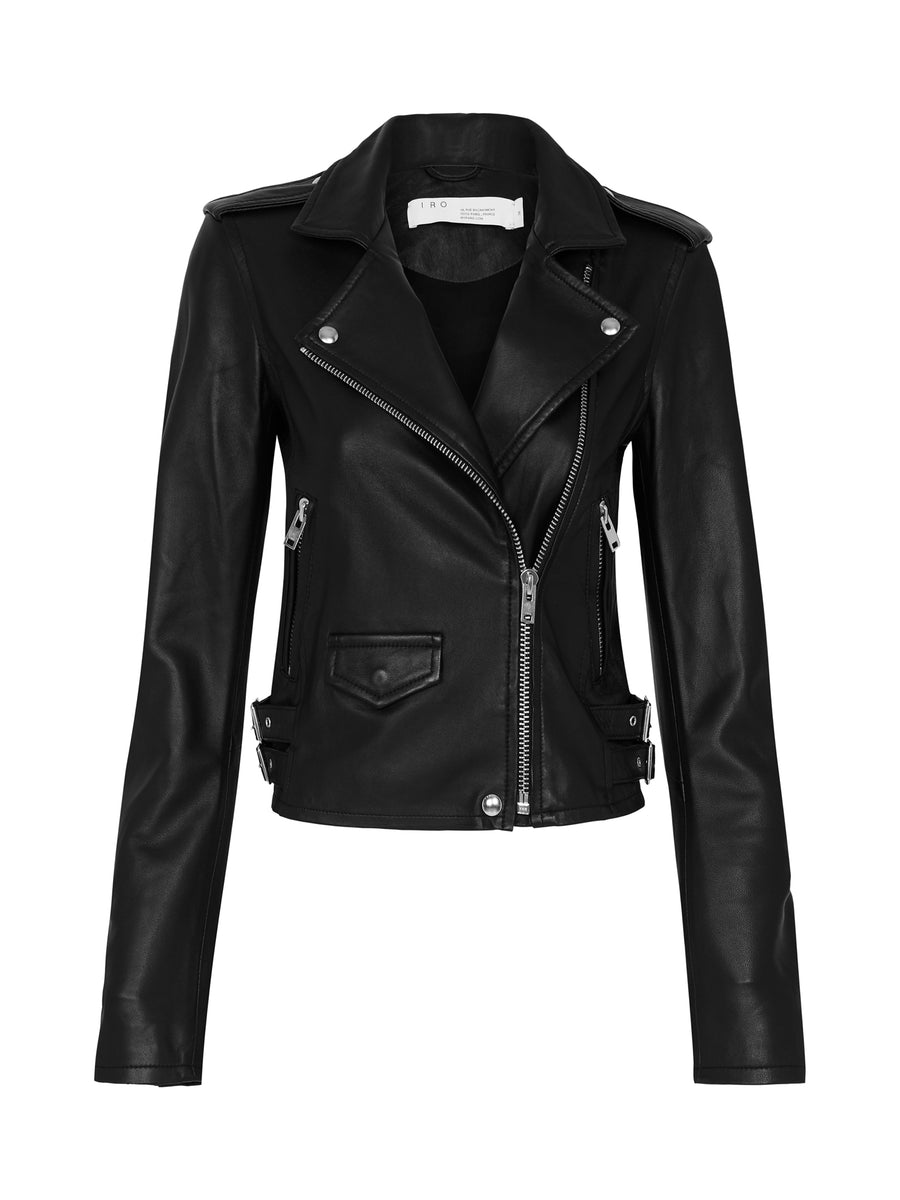 IRO Ashville Leather Biker Jacket in Black – Order Of Style