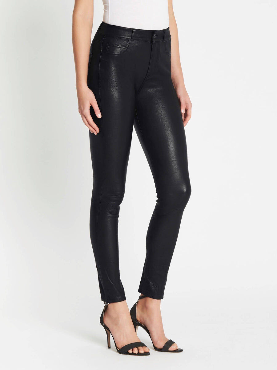 Paige leather joggers deals
