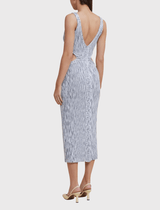 Acler Uplands Midi Knit Dress in Cloud Blue | Shop At Order Of Style