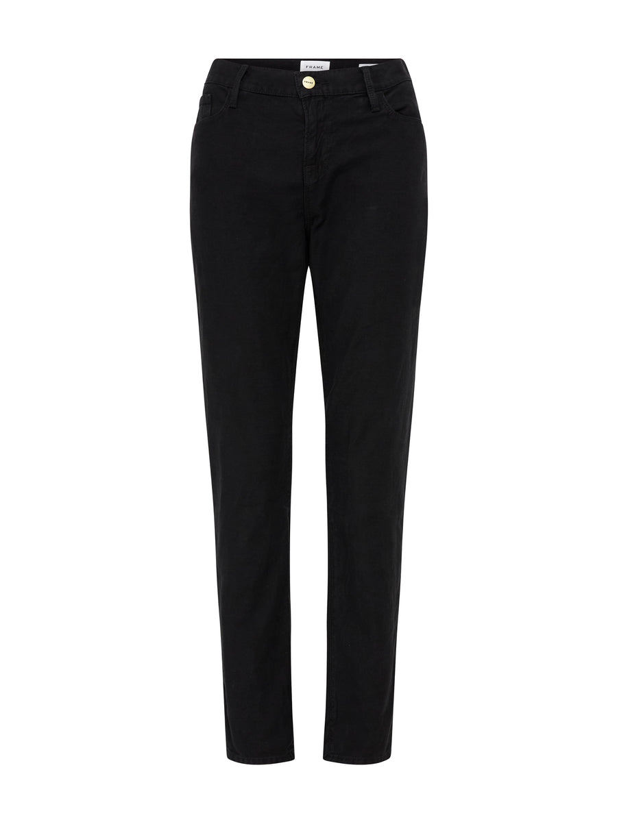 Frame Denim Le Garcon in Washed Black Order Of Style