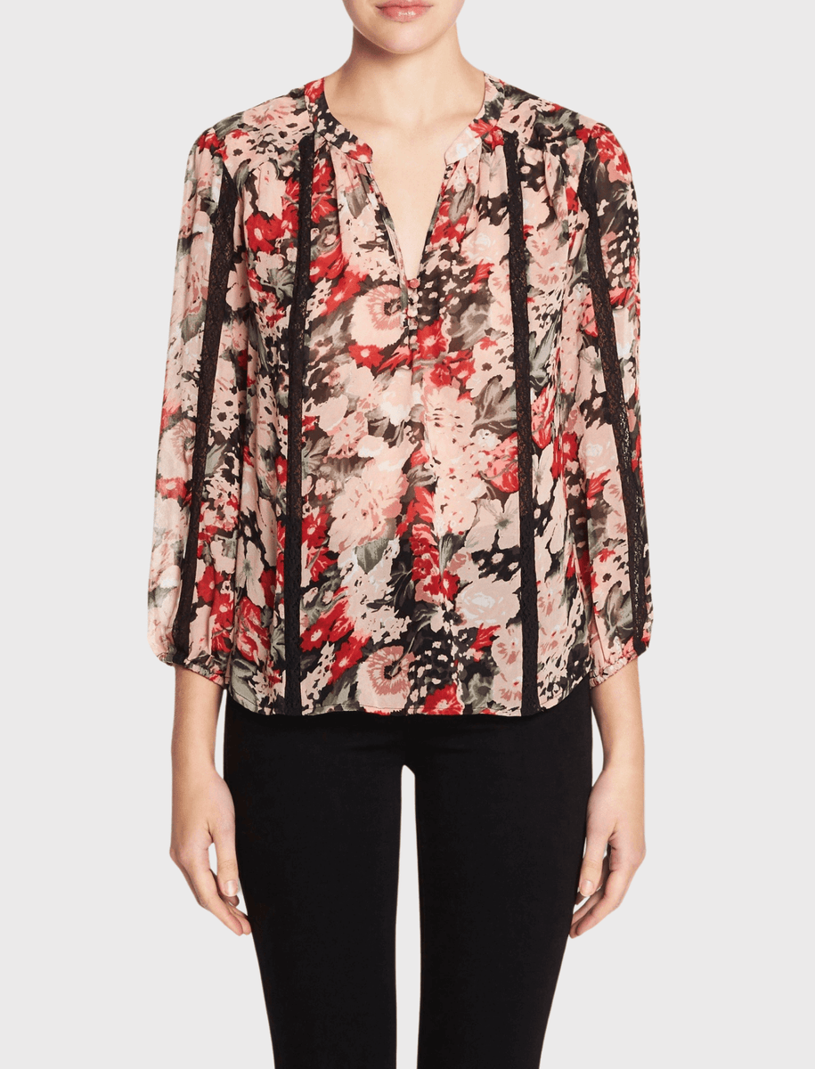 Joie Eber Silk Blouse in Caviar Order Of Style