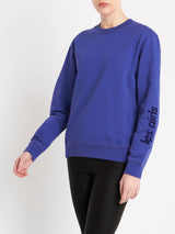 Les Girls Les Boys Crew Neck Sweatshirt in Spectrum Blue