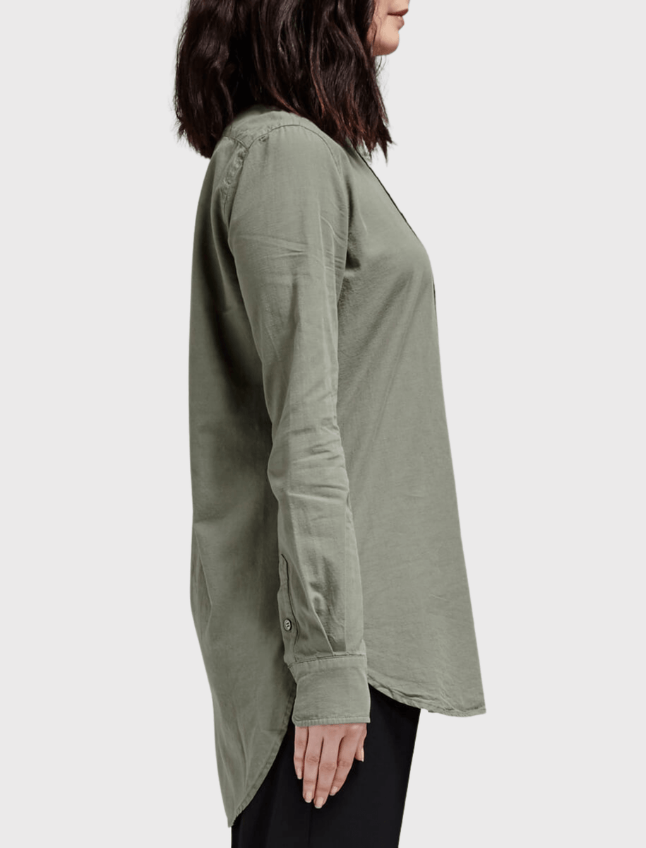 Frame Denim Le Tunic Shirt in Military – Order Of Style