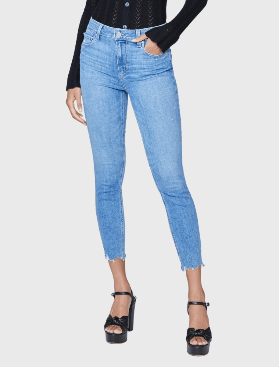 Paige Hoxton Crop Skinny Jean in Bliss Distressed – Order Of Style