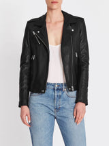 IRO Newhan Leather Jacket in Black