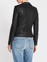 IRO Newhan Leather Jacket in Black