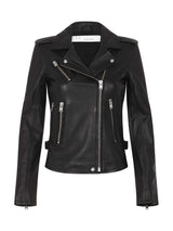 IRO Newhan Leather Jacket in Black