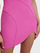 Acler Bayford Mini Dress in Magenta Pink