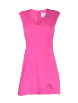 Acler Bayford Mini Dress in Magenta Pink