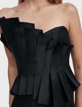 Acler Davies Bustier Top in Black - Shop at orderofstyle.com