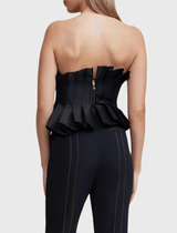 Acler Davies Bustier Top in Black - Shop At orderofstyle.com