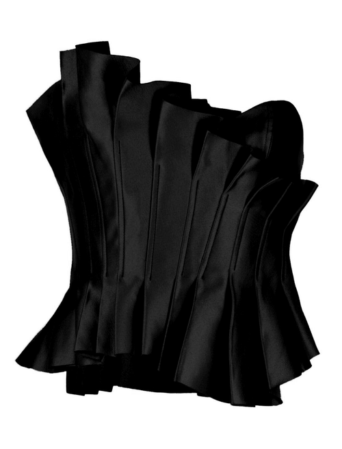 Acler Davies Bustier Top in Black - Shop at orderofstyle.com