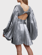 Acler Geneva Long Sleeve Mini Dress in Gunmetal