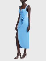 Acler Mahora Midi Dress in Blueberry