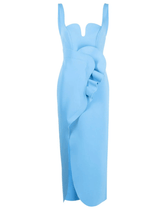 Acler Mahora Midi Dress in Blueberry