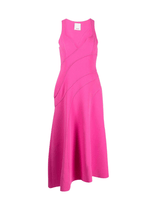 Acler Newgate Midi Dress in Magenta Pink