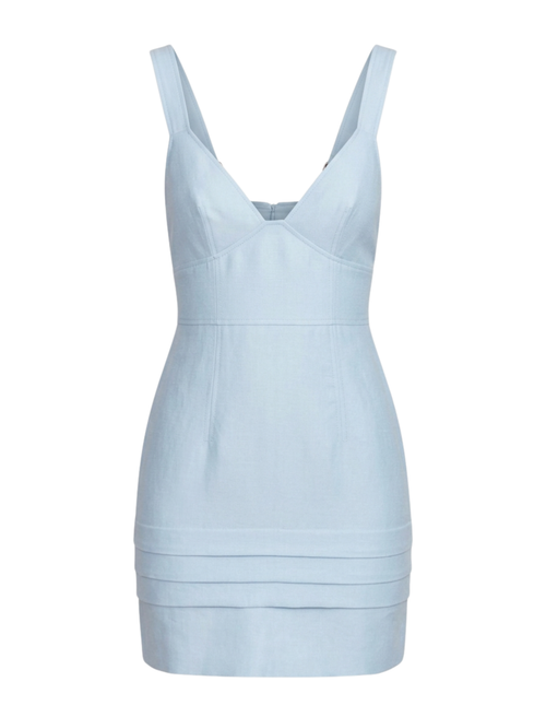cloud bodycon dress VENUS Ruched Mesh Bodycon Dress | Cloud Dancer