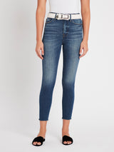 Frame Denim Ali High Rise Cigarette Raw Edge Jean in Lupin