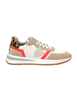 Philippe Model Tropez Low Sneaker 2.1 in Glitter Pop Blanc Coral