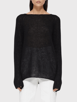 Order Of Style Stocks the Róhe Layering Open Knitted Top in Black