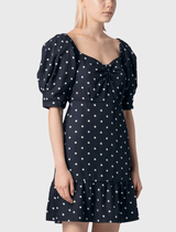 Róhe Margarita Dress in All Over Dot