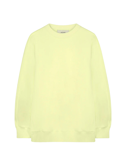 Róhe Oversized Sweatshirt in Pastel Lime | In Stock at orderofstyle.com