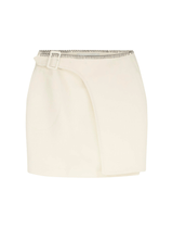 Róhe Short Resort Skirt in Ivory