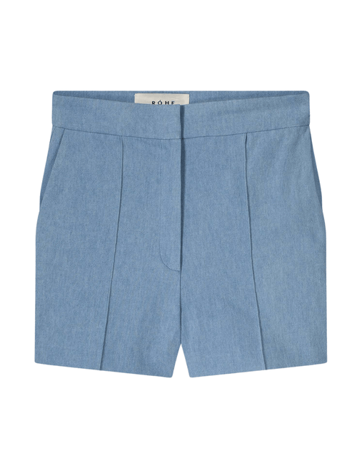 Róhe Sonja Shorts in Washed Blue
