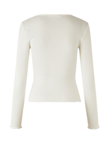 Samsoe Samsoe Juni Cardigan in Pristine White