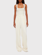 Róhe Bustier-Shaped Knitted Tanktop in Off-White