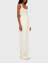 Róhe Bustier-Shaped Knitted Tanktop in Off-White