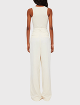 Róhe Bustier-Shaped Knitted Tanktop in Off-White