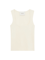 Róhe Bustier-Shaped Knitted Tanktop in Off-White