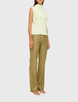 Róhe Sleeveless Textured Top in Light Yellow