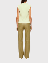 Róhe Sleeveless Textured Top in Light Yellow