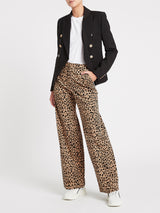 OOS-CamillaAndMarcBlakeDimmerBlazer-Black_FrameDenimLeMidRiseMuscleTank-Blanc_BaumUndPferdgartenNatiaPants-BeigeBlackLeo_IROCurveRunner-White
