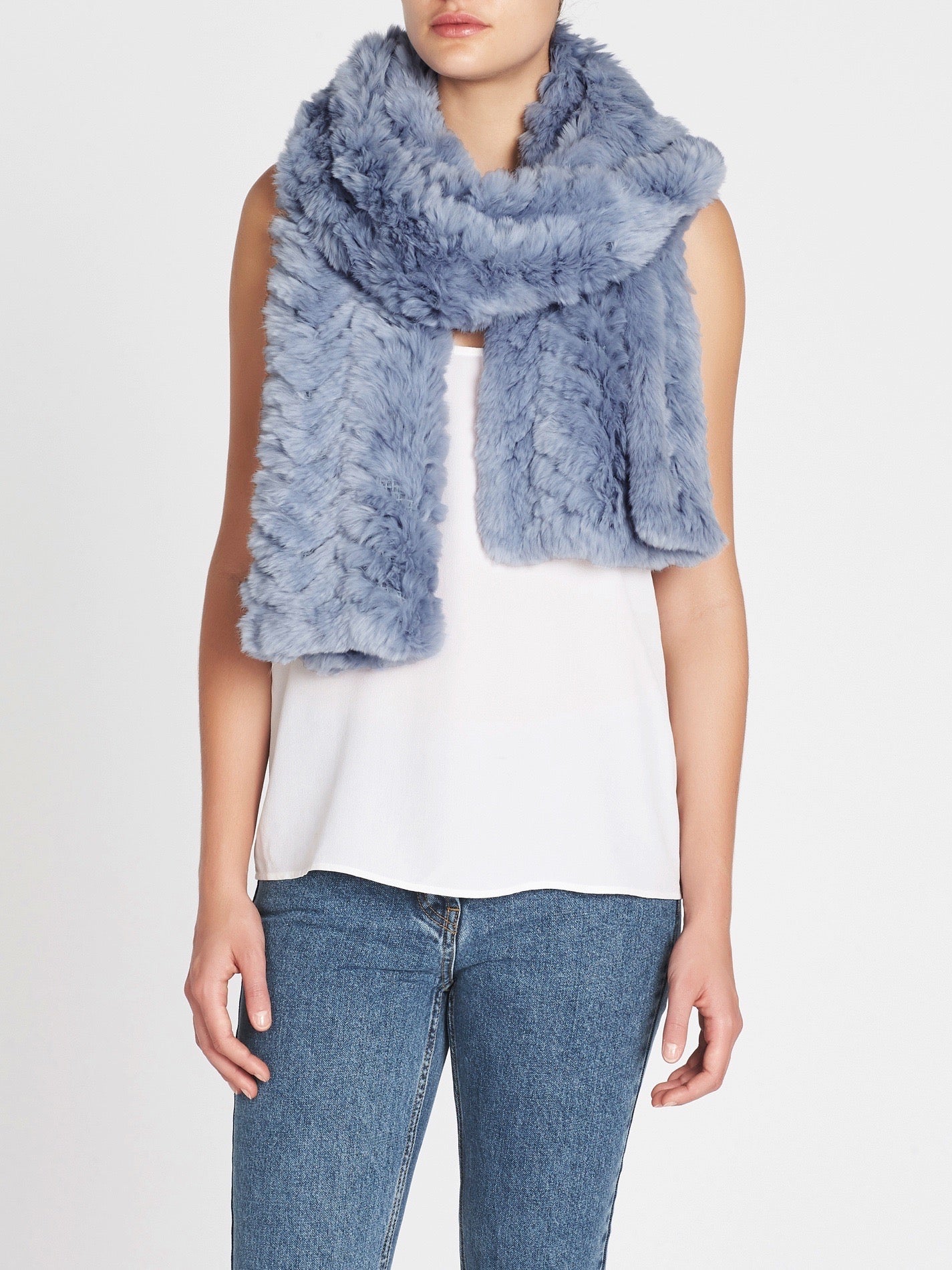 rabbit fur scarves