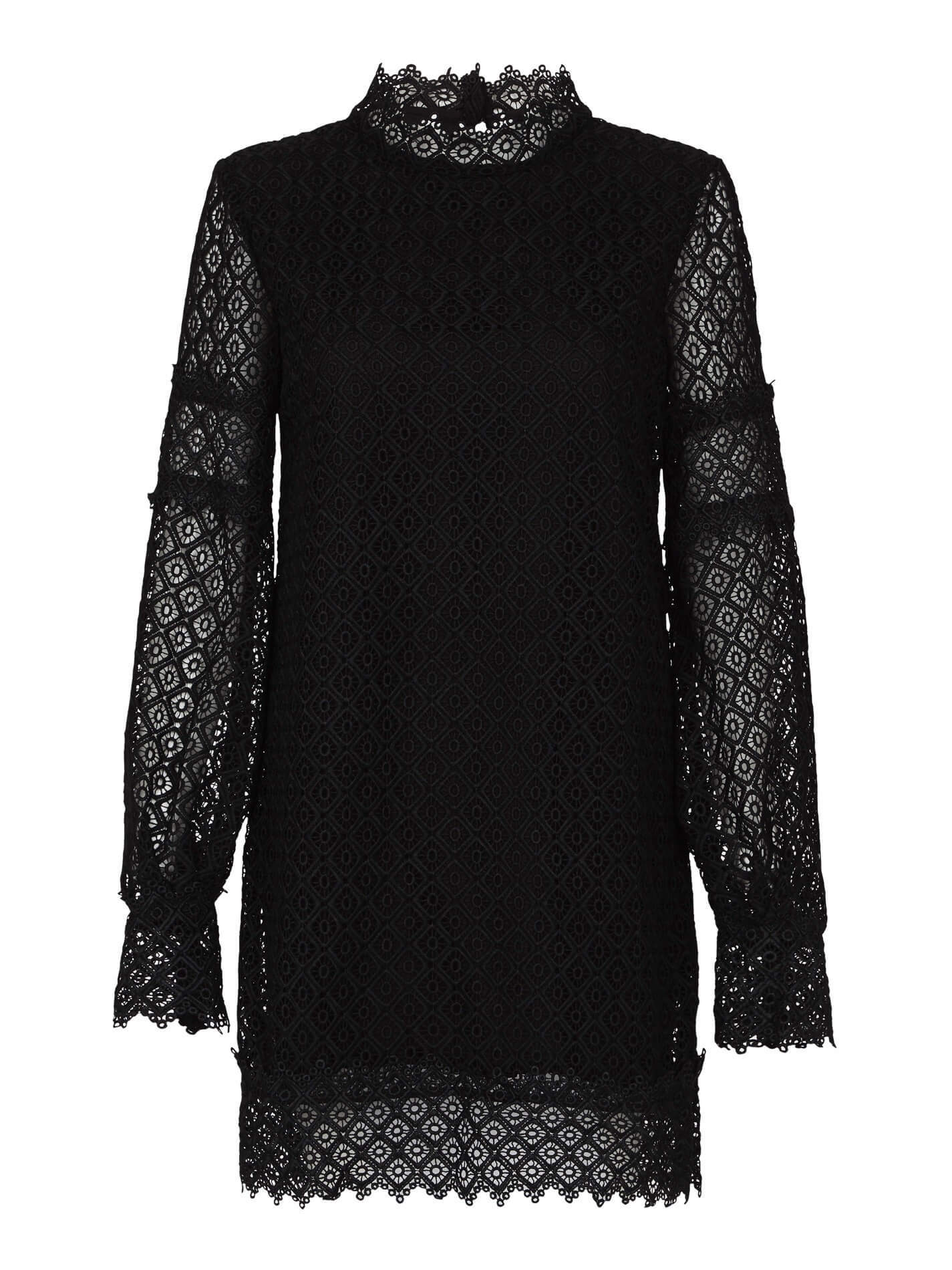 IRO Kara Lace Long Sleeve Dress in Black Order Of Style IRO Kara Lace Long Sleeve Dress in Black Order Of Style