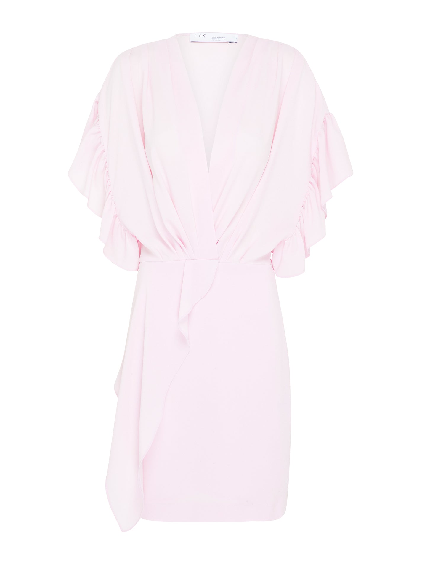 IRO Cedar Short Sleeved Mini Dress in Light Pink Order Of Style