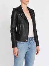 IRO Newhan Leather Jacket in Black