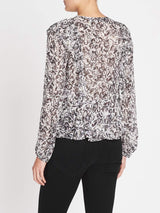 IRO Voodoo Long Sleeve Blouse Top in White