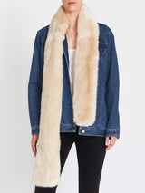 J Brand Veronica Oversized Denim Jacket with faux fur trim in Stun
