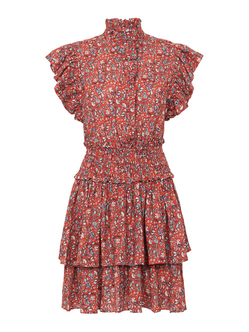 OOS-LaVieRebeccaTaylorGitaneFloralPrintDress-PoppyCombo-490