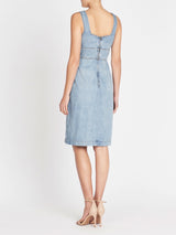 OOS-LaVieRebeccaTaylorSleevelessDrapeyDenimDress-ForgetMeNot-03