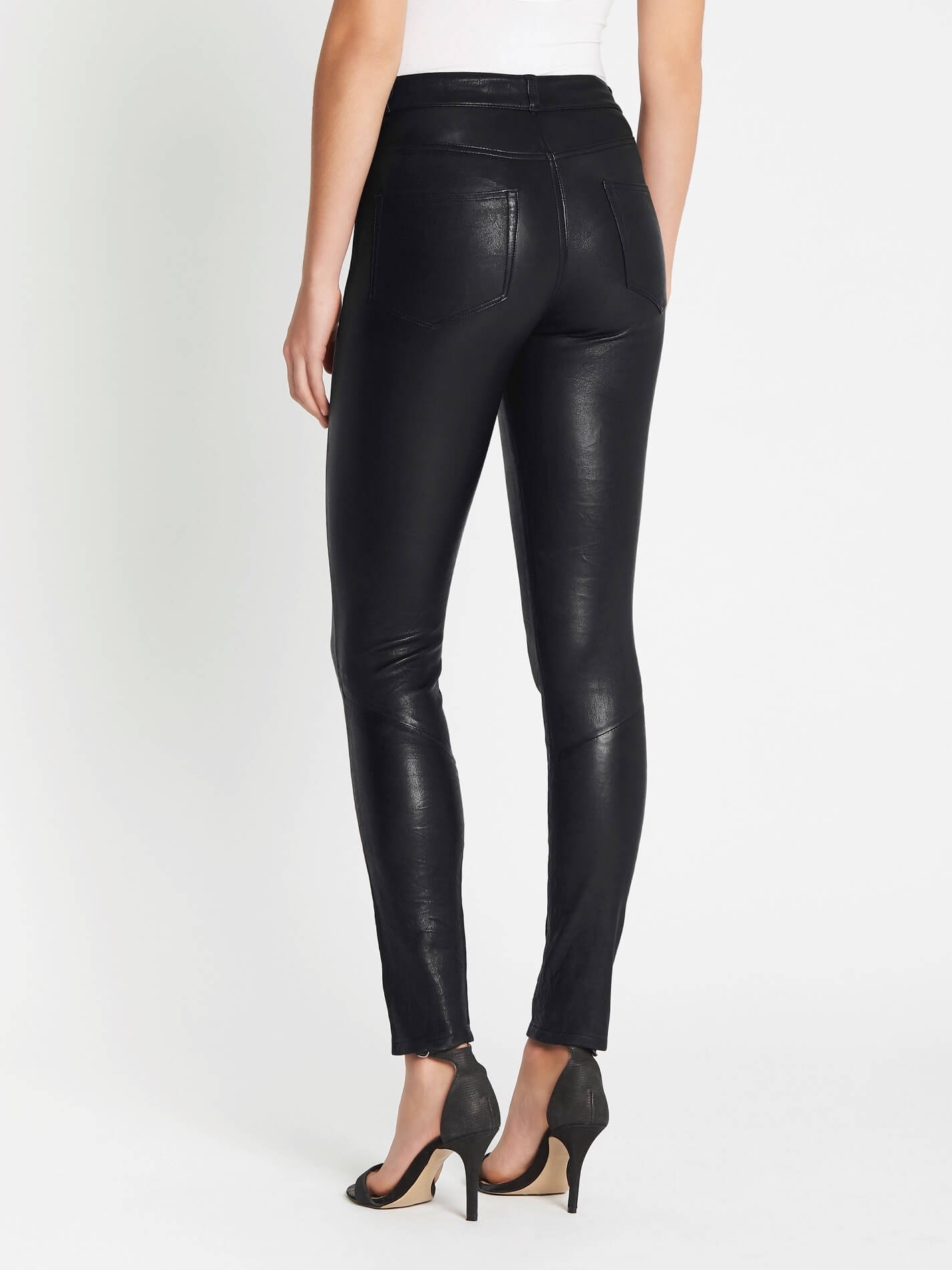Paige Hoxton Stretch Leather Pant in Black – Order Of Style