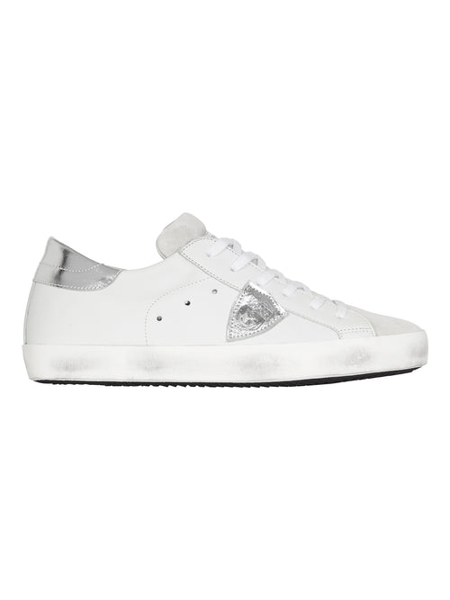 Philippe Model Paris Sneaker in Basic Blanc / Silver